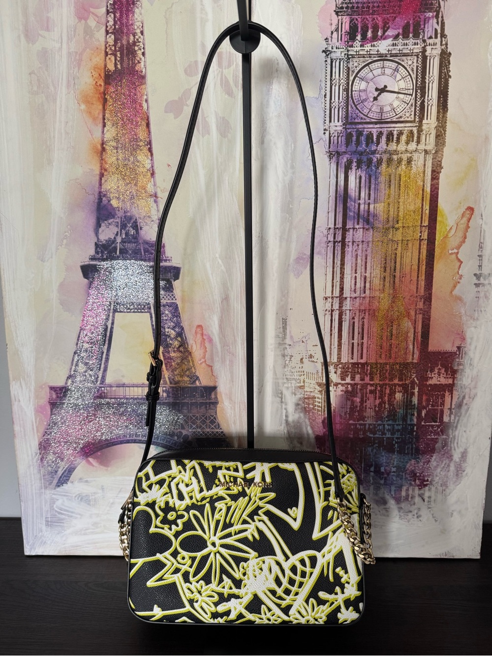 Michael Kors Graffiti Print Crossbody